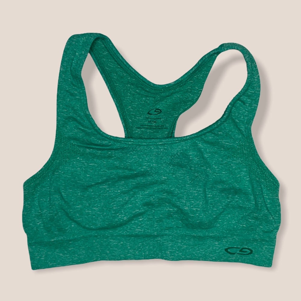 Champion Green Stretchy Sports Bra